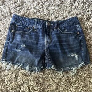 American Eagle Blue Jean Shorts Girls Size 0
